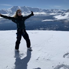 Skiing in Antarctica